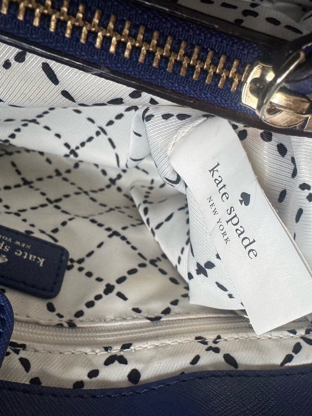 Kate Spade Blue Shoulder Bag EUC - Picture 12 of 14